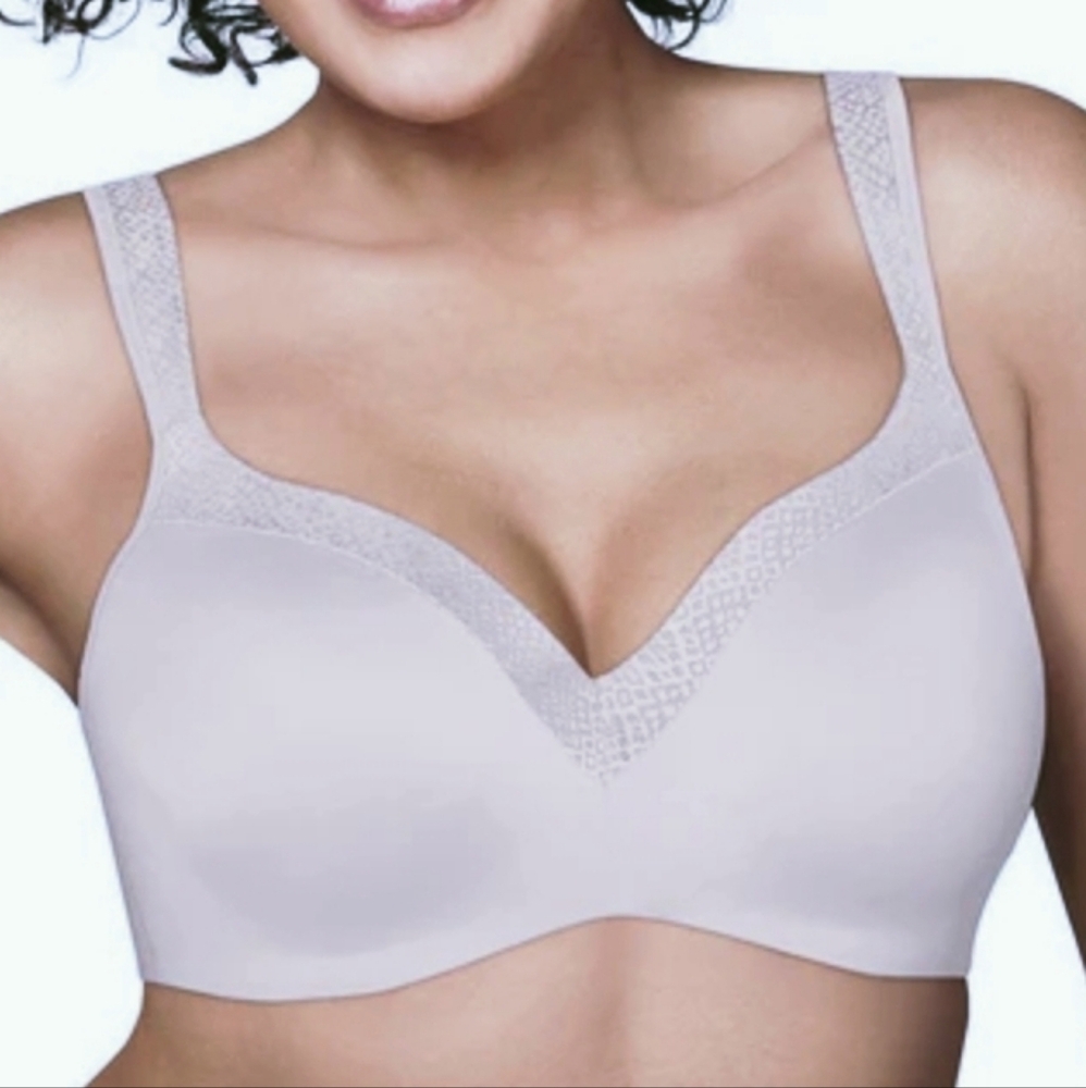 Playtex 4823 Secrets Amazing Shape Balconette Underwire Bra, Gray, Sz 38DD